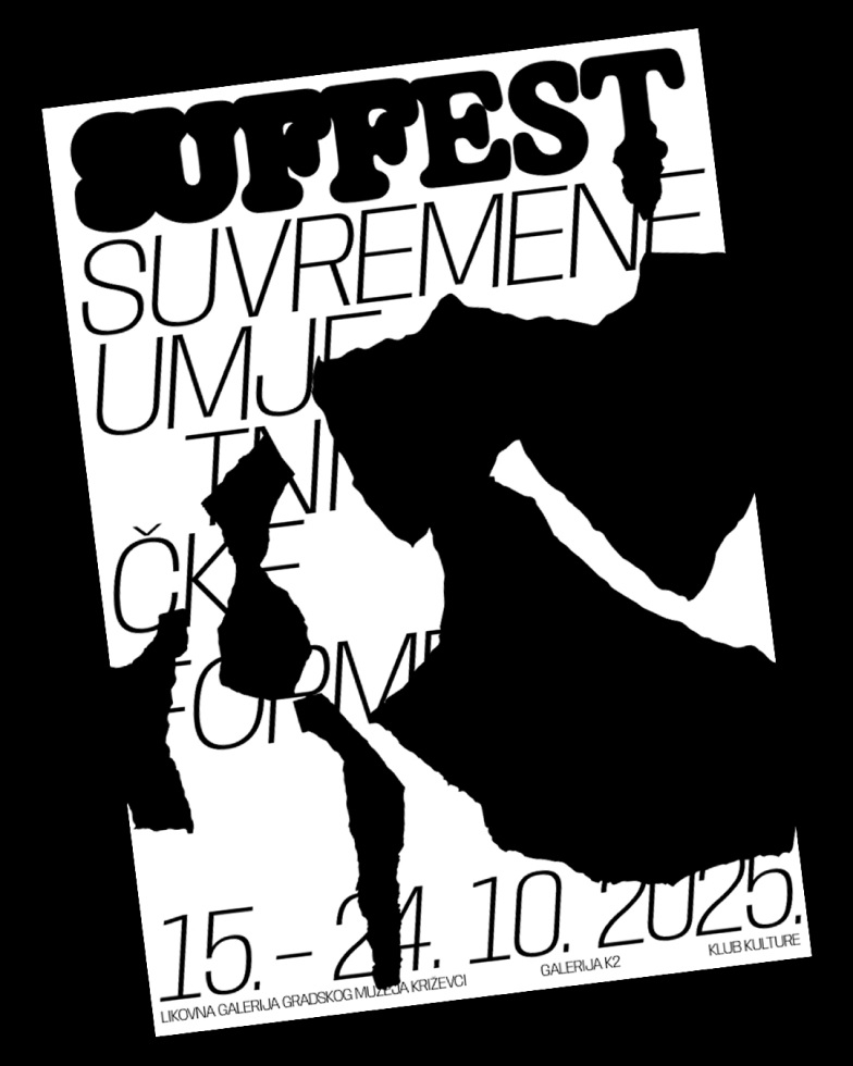 Black and white SUFFEST poster