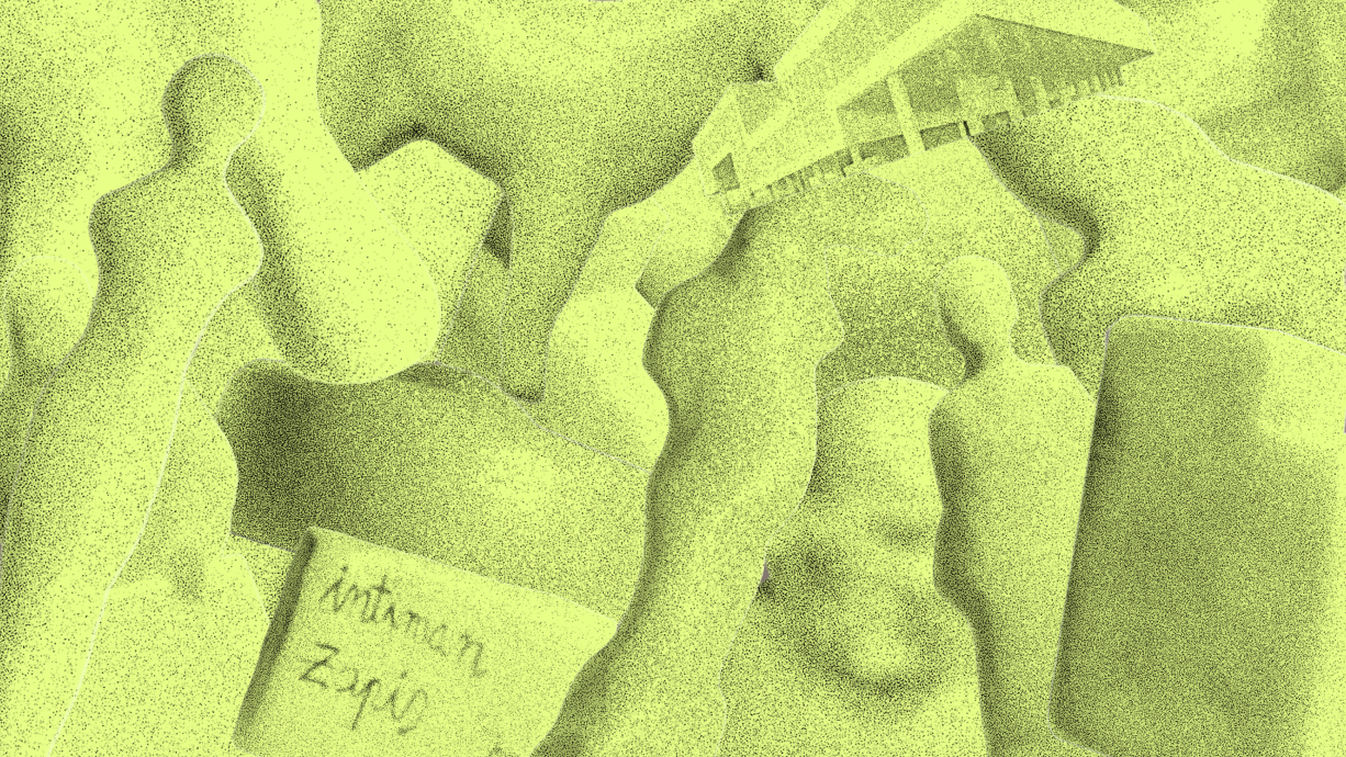 Green three-dimensional objects developed for the Preko crte project