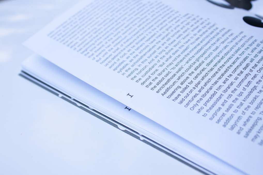 Interior book spread containing typeset text and page numbers